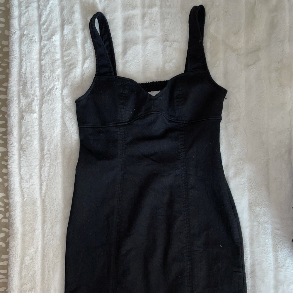 Forever 21 Black Denim Dress